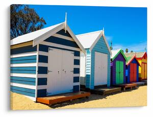 Kép - Brighton Beach, Melbourne, Ausztrália (70x50 cm)