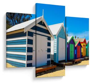 Kép - Brighton Beach, Melbourne, Ausztrália (90x60 cm)