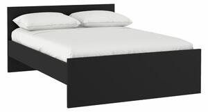 Fekete franciaágy 140x190 cm Naia – Tvilum