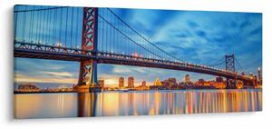 Kép - Benjamin Franklin híd, Philadelphia (120x50 cm)