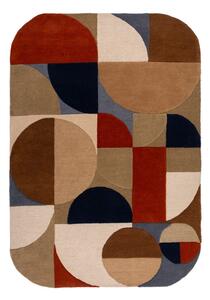 Terrakotta színű kézi szövésű gyapjú szőnyeg 120x170 cm Mia Arch – Flair Rugs