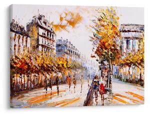 Kép - Utca Párizsban (70x50 cm)