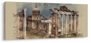 Kép - Forum Romanum, Róma, Olaszország (120x50 cm)