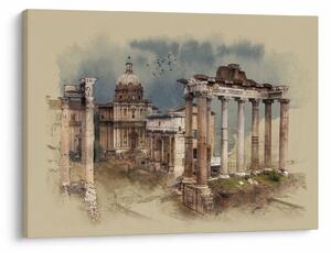 Kép - Forum Romanum, Róma, Olaszország (70x50 cm)
