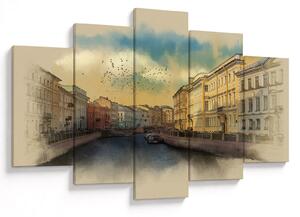 Kép - Moyka, folyó, St. Petersburg, Oroszország (150x105 cm)