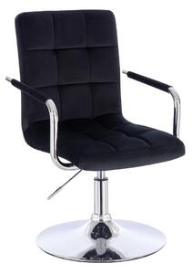 HC1015NP Fekete modern velúr szék