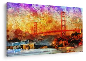 Kép - Golden Gate, San Francisco, Kalifornia (90x60 cm)