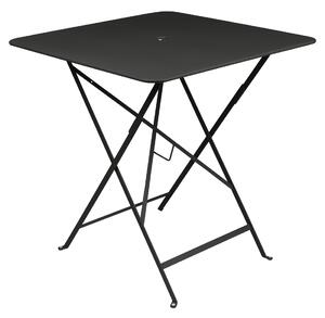 Fekete fém összecsukható asztal Fermob Bisztró 71 x 71 cm