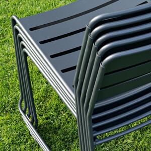 Fekete fém egymásra rakható kerti szék Fermob Meglepő