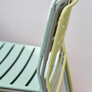Világosszürke fém egymásra rakható kerti szék Fermob Meglepő