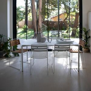 Fehér fa egymásra rakható kerti szék Fermob Meglepő