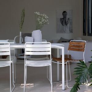 Fehér fém egymásra rakható kerti szék Fermob Meglepő