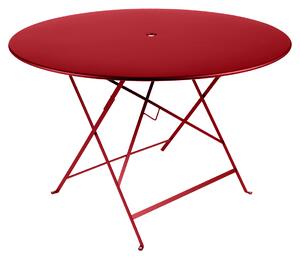Mákpiros fém összecsukható asztal Fermob Bistro Ø 117 cm