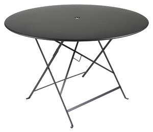 Fekete fém összecsukható asztal Fermob Bistro Ø 117 cm