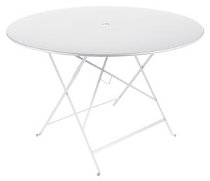 Fehér fém összecsukható asztal Fermob Bistro Ø 117 cm