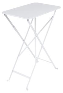 Fehér fém összecsukható asztal Fermob Bisztró 37 x 57 cm