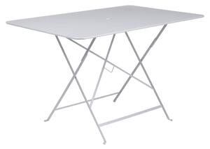 Fehér fém összecsukható asztal Fermob Bisztró 117 x 77 cm