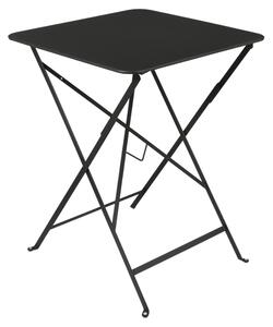 Fekete fém összecsukható asztal Fermob Bisztró 57 x 57 cm
