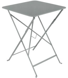Hamuszürke fém összecsukható asztal Fermob Bisztró 57 x 57 cm