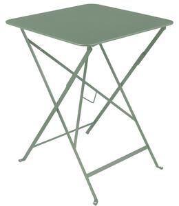 Kaktuszzöld fém összecsukható asztal Fermob Bisztró 57 x 57 cm