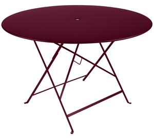 Cseresznyepiros fém összecsukható asztal Fermob Bistro Ø 117 cm