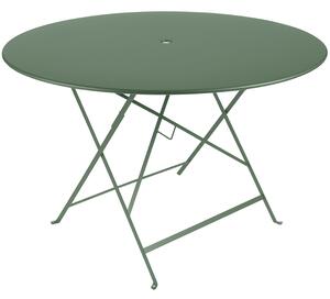 Kaktuszzöld fém összecsukható asztal Fermob Bistro Ø 117 cm