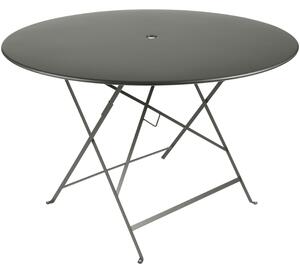 Szürkészöld fém összecsukható asztal Fermob Bistro Ø 117 cm
