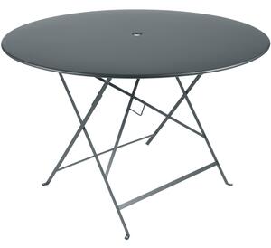 Szürke fém összecsukható asztal Fermob Bistro Ø 117 cm