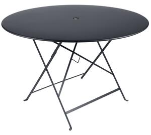 Antracit fém összecsukható asztal Fermob Bistro Ø 117 cm