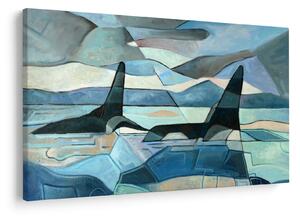 Kép - Orcas (90x60 cm)