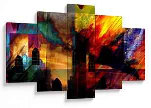 Kép - A város színes absztrakciója (150x105 cm)