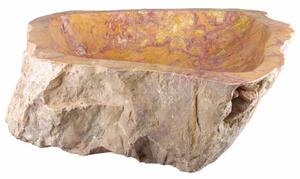 Divero Mosdókagyló természetes kő SAVONA 45 x 35 cm