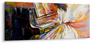 Kép - Egy nő zongorázása (120x50 cm)