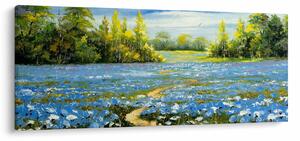 Kép - ösvény a mezőn, olajfestmény (120x50 cm)