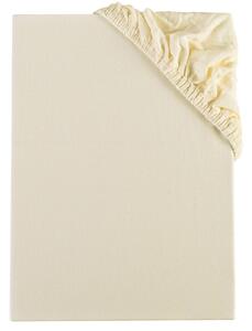 EMI Jersey krémszínű gumis lepedő: Kiságy 60 x 120 cm
