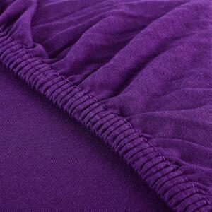 EMI Jersey lila színű gumis lepedő: Lepedő 90 (100) x 200 cm