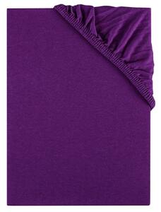 EMI Jersey lila színű gumis lepedő: Kiságy 80 x 160 cm