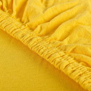 EMI Jersey sárga színű gumis lepedő: Kiságy 70 x 140 cm
