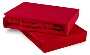 EMI Jersey piros színű gumis lepedő: Lepedő 200 x 220 cm