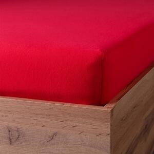 EMI Jersey piros színű gumis lepedő: Kiságy 80 x 160 cm