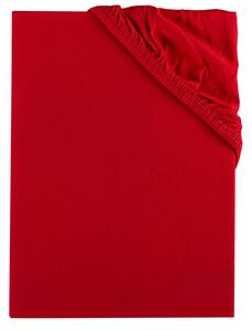 EMI Jersey piros színű gumis lepedő: Kiságy 60 x 120 cm