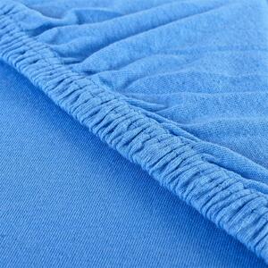 EMI Jersey kék színű gumis lepedő: Kiságy 60 x 120 cm