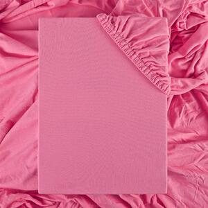 EMI Jersey rózsaszín gumis lepedő: Lepedő 200 x 220 cm