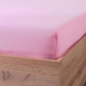 EMI Jersey rózsaszín gumis lepedő: Lepedő 90 (100) x 200 cm