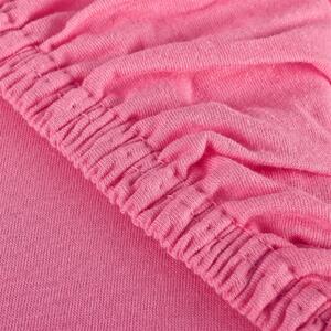 EMI Jersey rózsaszín gumis lepedő: Kiságy 60 x 120 cm