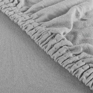 EMI Jersey szürke gumis lepedő: Lepedő 180 x 200 cm