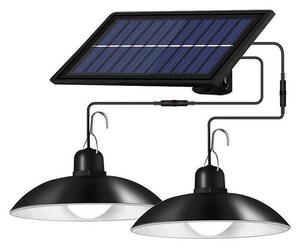 Illumaxx LED Dimmelhető napelemes csillár zsinóron 2xLED/1,8W/3,7V IP44 6500K 1200 mAh + távirányító OS0040