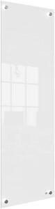 Üzenőtábla, üveg, fali, keskeny, 30x90 cm, NOBO Home, fehér (VN5604)