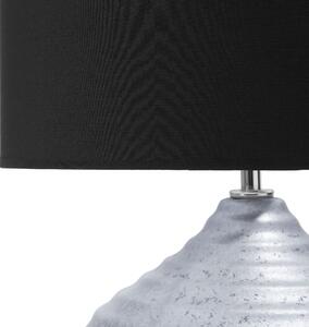 Ezüstszínű kerámia asztali lámpa 42 cm KUBAN