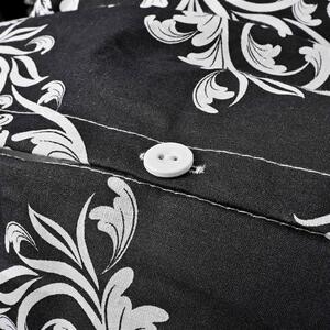 EMI Ornament fekete pamut ágyneműhuzat: Csak nagyméretű hengeres párnahuzat